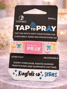 ⚠️ 5/25: Versible Tap to Pray Christian Religious Stretchy Bracelet